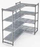 Connect 4 or 5 intermediate shelves between 2 starter units (2 sets required per shelf). Available as a single set or 8 or 10 set packs.
