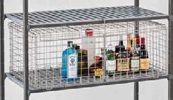 DIMENSION D x L x H CSTSR 584 x 517 x 508 mm Case Pack: 1 Color: Silver (000). Single Shelf Security Cage (for 610 mm deep shelf only) Securely store valuable products on a single shelf.