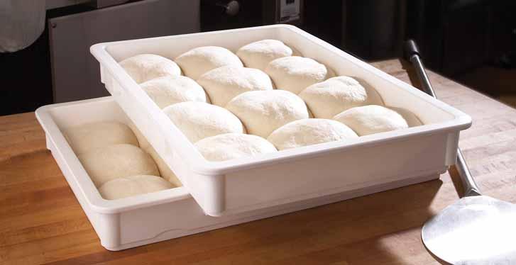 Each box acts as a tight lid for the box below, reducing the need and expense of covers. Withstands temperatures from -40 to 70 C. Cover can be used as an 46 x 66 cm tray. Color: White (148).