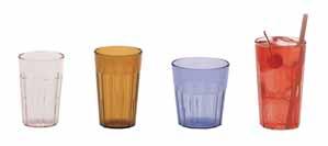 CAMWEAR HUNTINGTON & NEWPORT SAN TUMBLERS Huntington Tumblers Feature the elegant look and feel of glass without the high replacement costs. Made of durable Camwear.