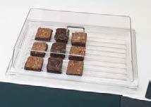 CAMWEAR DISPLAY COVERS & TRAYS Display covers protect freshness of pastries, breads and desserts.