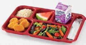 bowls fi t in this tray and can be used to serve cereal, soup & salads.