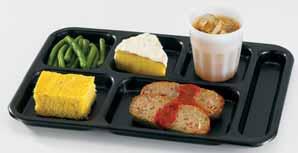 COMPARTMENT SERVING TRAYS MARKET TRAYS AND PANS For cafeteria-style feeding in high security environments. Compartment configurations designed to meet all menu requirements.