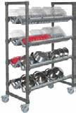 CAMSHELVING HYGIENIC DRYING RACKS Angled Drying and Storage Rack Securely holds up to 128 meal delivery Pellets/Bases or a variety of food pan sizes, pots and kitchen wares.