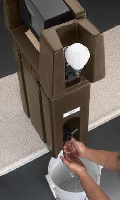 HANDWASH ACCESSORY FOR CAMTAINERS & ULTRA CAMTAINERS Set up a Handwashing Station quickly and easily on or off premise.