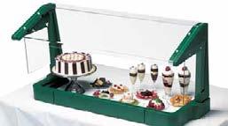 4FBRTT Table Top Food Bar Buffet Camchiller available. FSG480 Sneeze Guard The Free Standing Sneeze Guard is the perfect showcase for salad or dessert items.