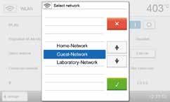 Press the [Execute] button to show available WLAN networks. 3. Select the desired network. 4.