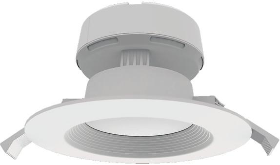 Advanced design IC rated recessed downlight.