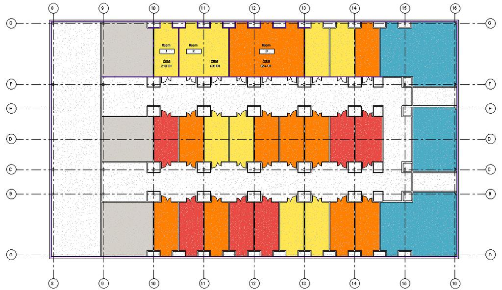 Lab Programming : Layout by Department Structure Corridor Patchwork: A programmed floor plan may