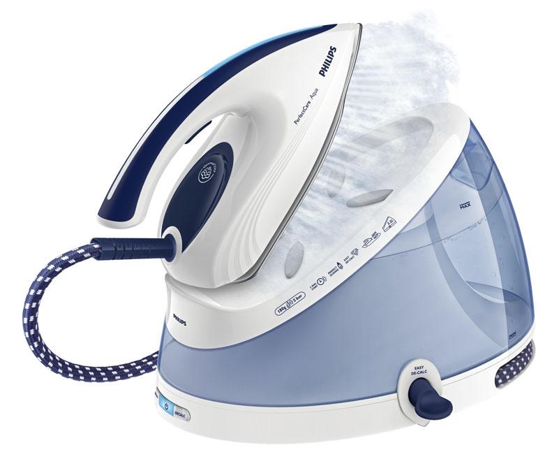 PerfectCare Aqua Philips Consumer Lifestyle Service Manual PRODUCT INFORMATION Fast & powerful crease removal Soleplate: SteamGlide OptimalTemp Continuous steam output Continuous steam output: 120