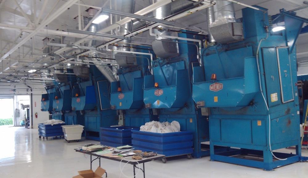 Industrial Laundry Automation of tunnel washers, folding and drying machines for laundry Commercial Connection to Ethernet Address the product via front face Reprograming and debugging via Ethernet