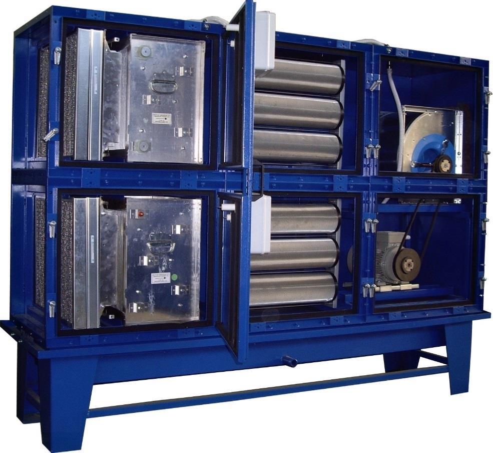 Air Filtration System Filtration system of different types of air, dry dust, oil fogs, welding fumes, etc.