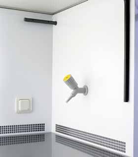 airflow Powerful glare-free lighting No harsh reflection due to white interior surface The limited depth allowing the cabinets pass easily from the entrance of the laboratories for easy installation