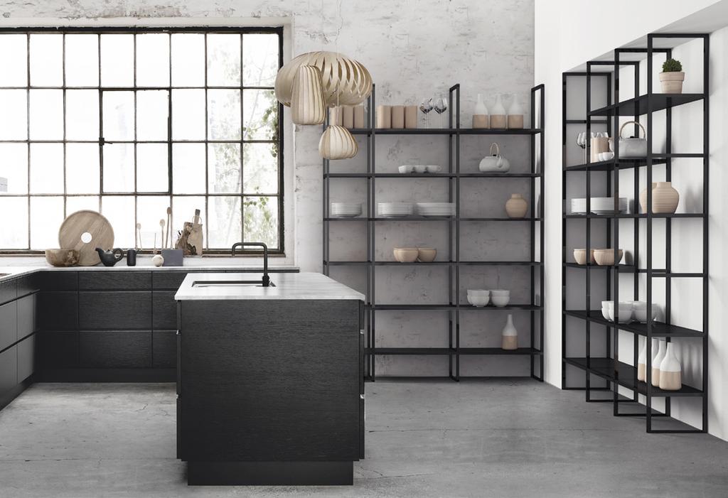 Both practical and aesthetically pleasing, open shelving increases your storage options and makes it easier to organize and access everyday items.