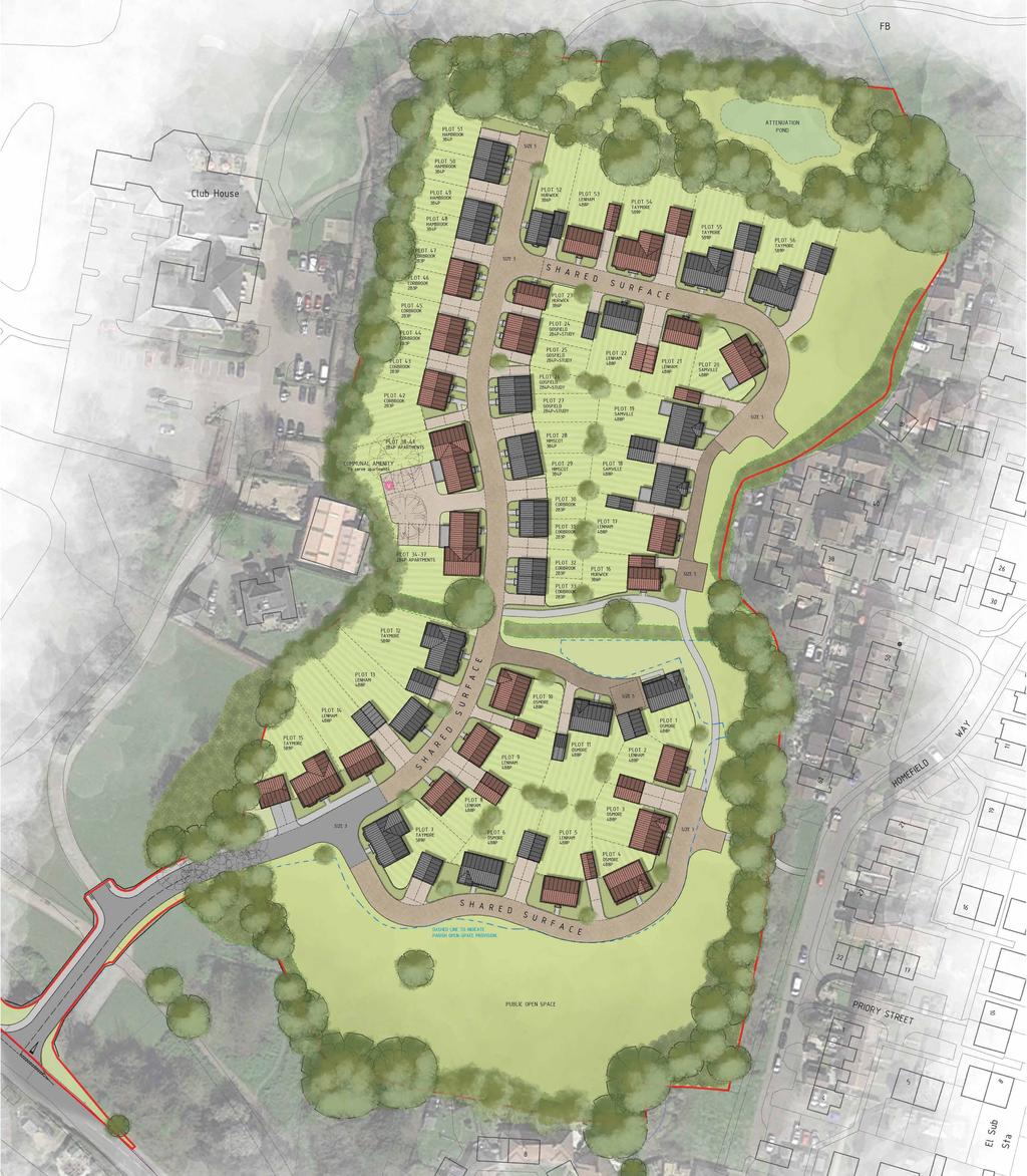 OUR PROPOSAL Homes is proposing a scheme of 56 high quality new homes on the site, including 22 affordable properties.