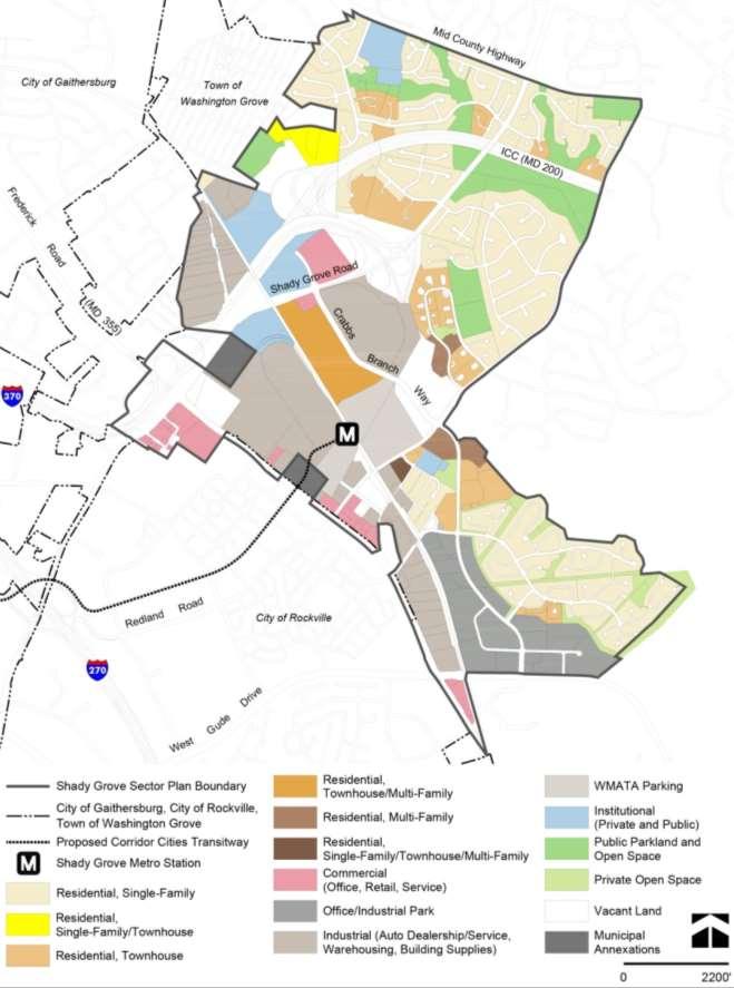 Existing Land Use Residential Development: 3, 289 Non-Residential Development: 4.6 M Sq. Ft.