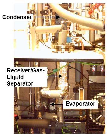 Figure 6: Laboratory MACS: Evaporator and condenser view
