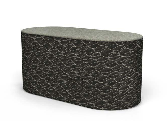 OFFICE LINE SOFT FURNISHINGS LOZ OTTOMAN A clean lined and friendly form, the Loz allows up to 3 individuals at one time to sit in all directions