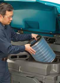 Cleaner air to filter means more time between filter shakebacks, and more time spent sweeping.