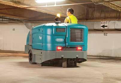 EXCELLENT INDOOR AND OUTDOOR DUST CONTROL WITH THE SWEEPMAX PLUS CYCLONIC SYSTEM HELPS REDUCE COST TO CLEAN, IMPROVE FACILITY IMAGE AND PROVIDE A SAFE