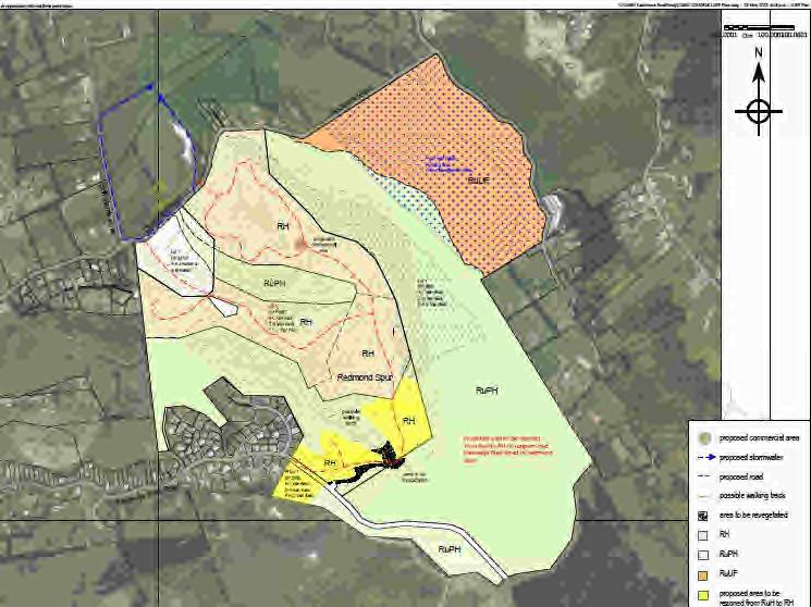 Page 10 Fox Associates have produced an overlay map (Appendix A) which confirms that proposed