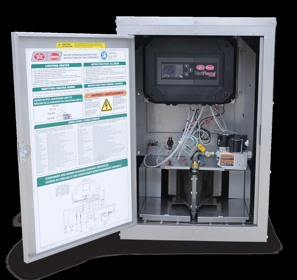 VARIFLAME WITH EDGE CONNECT Revolutionizing Heating in the Swine Industry VariFlame with EDGE Connect has been designed to work seamlessly as a standalone heater or in legacy mode using on/off