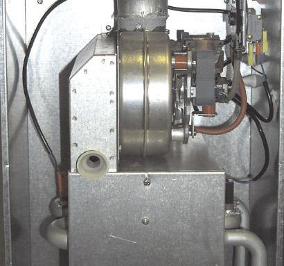 two screws securing the burner assembly to the boiler combustion chamber "D" Withdraw the burner assembly Injectors (fig.