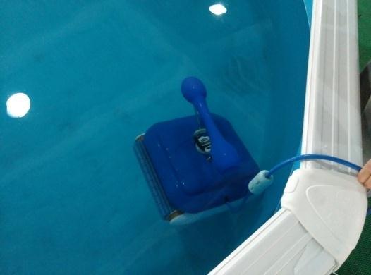 Then The cleaner can sink to the bottom of the pool (Fig.