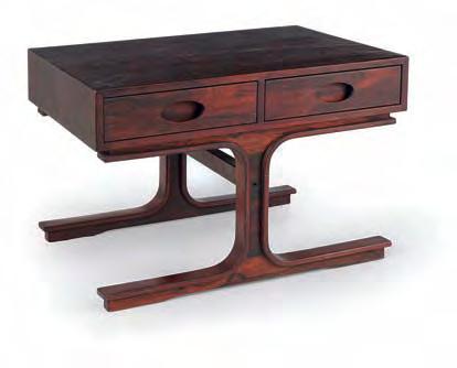 503_Side table by Gianfranco Frattini Rosewood side table with 2 drawers Designer: