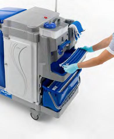 mop head changes for maximum cross-contamination control Ideal for mopping