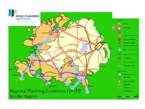 Guidelines for the Border areas. In this case, key linkages into and through Norther Ireland were shown.