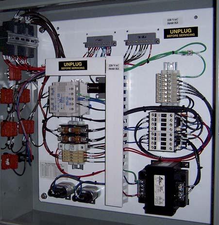 Typical Controls and Electronic Layout Status Display Controller - PLC Run/Drain Mode Selector Switch Wash Mode Selector Switch