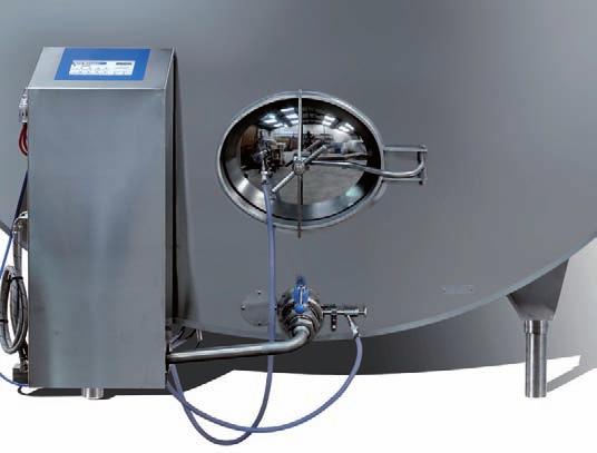3. Outstanding Washing High pressure water jetting action from the rotating spray head and a fully programmable wash sequence with automatic dosage of chemicals ensures tank cleaning of the highest