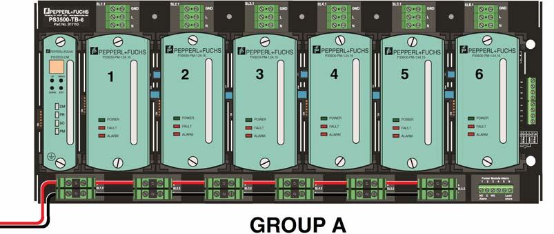 Product Description 3.5 Power Supply Group Configurations Figure 3.3, Figure 3.4, and Figure 3.5 show three visual representations of the more common configurations for a 6-position backplane.
