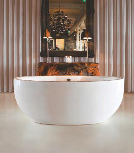 FREE STANDING BATH TUBS Cello Dimensions : 1720x960x630mm W0504W I 145000 Features : Contemporary design harmonized with latest trends in home decor High-gloss LUCITE Special Cast Acrylic Sheet with