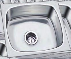 with Waste Coupling Ruby SS202 Kitchen Sink with (21x18 ) Waste Coupling