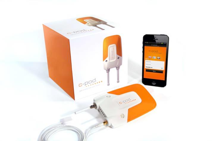 com) Control via your mobile phone (GSM and CDMA) Alarms sent as text messages (SMS) or as e-mails Worldwide service for optimum security* Included in the box C-pod unit with built-in SIM