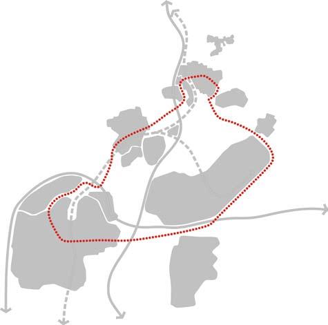 Orbital Bus Routes The rail links to nearby settlements are proposed to be enhanced by an orbital bus service linking Elsenham with Stansted Mountfitchet, Bishop s Stortford and Stansted Airport.