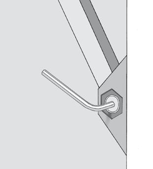 Opening the window will provide a ventilation gap at the head. Friction arm adjustment.