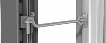 Safety fittings and other accessories for VELFAC 200 windows and patio doors The safety restrictor automatically engages when the sash is