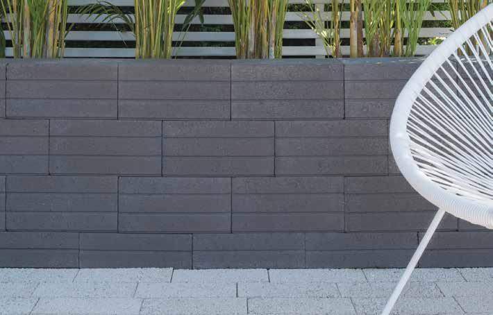 NU-LINE LIGHT WEIGHT STYLE Economy retaining wall that ticks all the right boxes: it s lightweight, cost-effective and hassle free. Straight walls and corners. No cap required, sealing recommended.