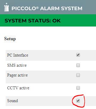 13. Alarm!!! Notice: In order to activate the sounder in the PCs where the browser is open by an alarm (Only if the PC has a sound card and a loudspeaker): 1. Select Functions > Setup. 2.