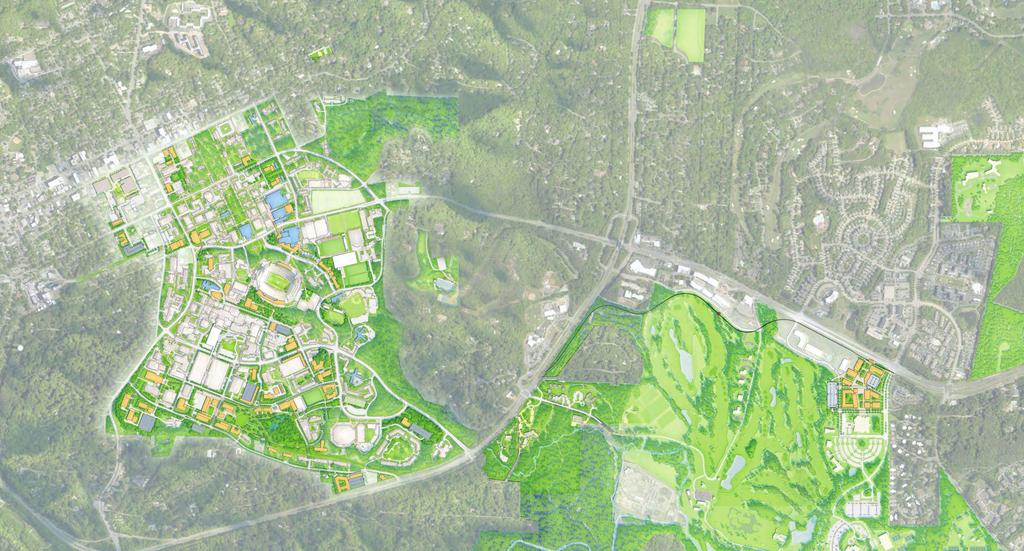 UNC CAMPUS MASTER PLAN CONCEPT RA FT Any new transit-oriented development in this station area is contingent on the University of North Carolina at Chapel Hill Campus Master Plan IES D STOPS h