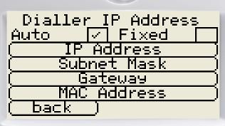 If you are using a fixed / static IP network then please press Change to bring up the