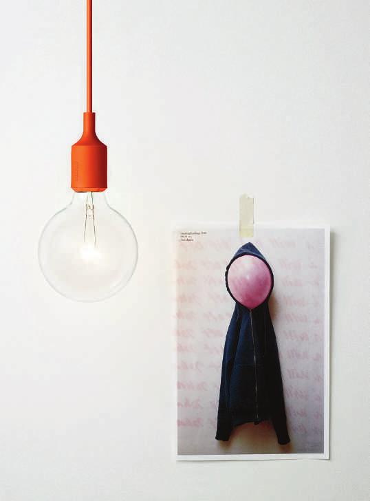 18 E27 lamp is a striking naked bulb that plays with the subtle aesthetic and simplicity of industrial design.