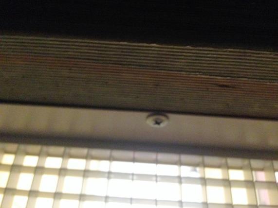 Inlet grill Installation Push the ceiling duct into the hole from underneath and screw in place