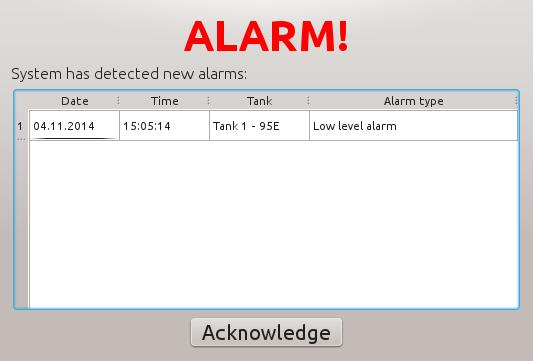 5 ALARMS 5.1 Alarm handling The following takes place when an alarm rises: 1. Trident logs the alarm to the database. 2.