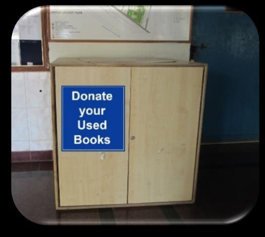 collect the books and the books will be re-distributed and available to needy