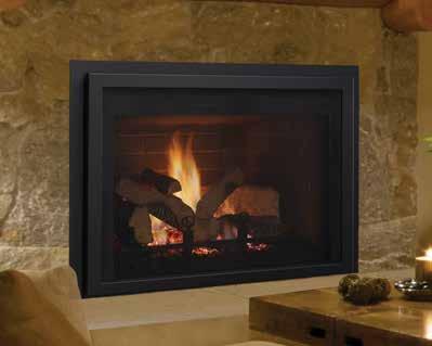 Gas firebrick Inserts QFI35FB The QFI35FB is made to fill larger existing fireplaces. Its classic styling is accented with bold flames rising through a detailed log set and illuminated embers.