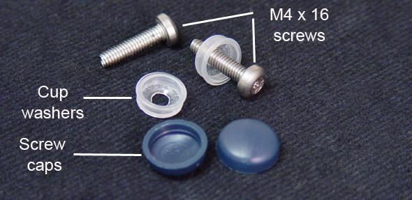 715001558, REV. C 4 OF 10 1. Insert the M4 x 16 screws into the cup washers (Figure 5).